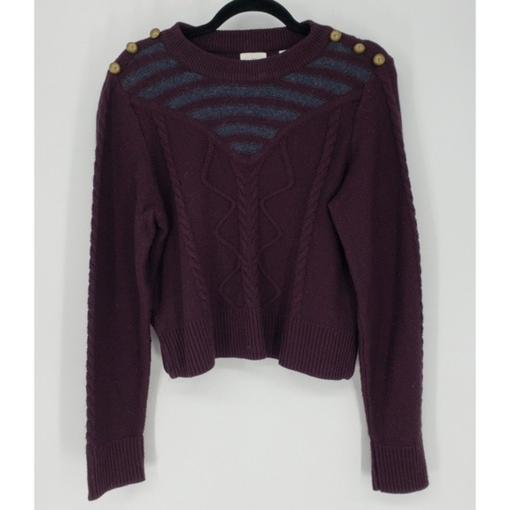 Alice & UO Gitane Mohair Blend Cropped Sweater L